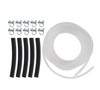 Naroote Juego de Clips para Manguera de 89031118 Línea de de Plástico de Caucho Duradero para Calentador Webasto Eberspacher, Tubo de 3,5 M, 5 Mangueras, 10 Clips para Tanque de de Vehículo