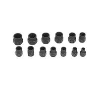 Naroote Juego de Herramientas Extractoras de Tuercas de Impacto, Removedor de Pernos y Tuercas de Alta Resistencia con Estuche de Almacenamiento, 13 Piezas de Casquillo Extractor para Uso