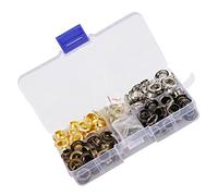 Naroote Juego de Ojales de Latón Duraderos para Manualidades, 140 Juegos para Ojales de Cuero para Manualidades, Accesorios de Ropa