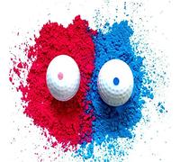 Naroote Juego de Pelotas de Golf Explosivas para Revelación de Género, Humo Colorido y Vibrante para una Fiesta Inolvidable de Revelación de bebé, Materiales Seguros, 2 Bolas y 2 Camisetas