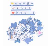 Naroote Juego de Rompecabezas de Pensamiento Lógico para Niños, Juego de Rompecabezas de Combinación de Letras, No Tóxico e Inofensivo, Redondo y Liso sin Rebabas, Portátil y Duradero para el Hogar