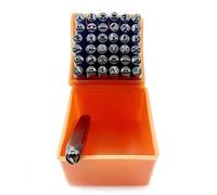 Naroote Juego de Sellos de Acero, Herramienta de Estampado Duradera de 37 Piezas para Metal, Cuero, Madera con Caja de Almacenamiento
