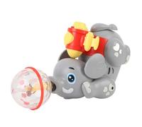 Naroote Juguete con Bola de Elefante, Juguete con Bola Giratoria Portátil de 360 grados con Música Ligera para Niños (GREY)