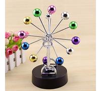 Naroote Juguete de Escritorio de Movimiento Perpetuo, Decoración de Arte Cinético con Bolas de Colores Brillantes para Oficina, Hogar, Educación, Física, Ciencia, Regalo