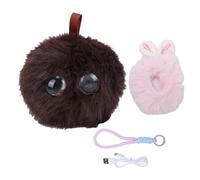 Naroote Juguete de Peluche Inteligente AI, Perro Robot Interactivo con Interacción de Voz en Tiempo Real, Diálogo Multilingüe, Reconocimiento de Emociones, Clonación de Voz, para Niños (Marrón