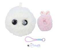 Naroote Juguete de Peluche Inteligente AI, Perro Robot Interactivo con Interacción de Voz en Tiempo Real, Diálogo Multilingüe, Reconocimiento de Emociones, Clonación de Voz, para Niños (Beige