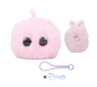 Naroote Juguete de Peluche Inteligente AI, Perro Robot Interactivo con Interacción de Voz en Tiempo Real, Diálogo Multilingüe, Reconocimiento de Emociones, Clonación de Voz, para Niños (Rosado