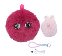 Naroote Juguete de Peluche Inteligente AI, Perro Robot Interactivo con Interacción de Voz en Tiempo Real, Diálogo Multilingüe, Reconocimiento de Emociones, Clonación de Voz, para Niños (Rosa roja