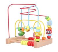 Naroote Juguetes con Montaña Rusa para Niños Pequeños, Juguetes de Montaña Rusa para Niños Pequeños Juego de Laberinto de Cuentas de Madera Beads de Aprendizaje Educativo Fuera de para 1-3 Toy de