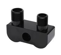 Naroote Kit de Adaptador Negro de 90° para Compresor de CA, Apto para LSX LS1, Aluminio Billet 6061-T6, Alto Rendimiento, Reemplazo para Vehículos Hot Rod