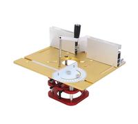 Naroote Kit de de Enrutador de Elevación Manual de Aleación de Aluminio y Acero Inoxidable para Proyectos de Carpintería con Base de Ajustable