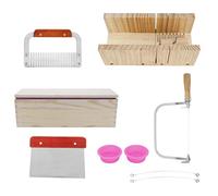 Naroote Kit de de Silicona de 9 Piezas, Cortador de Alambre con Marcas de Escala para Hacer, Vela, Pastel, Pan, Chocolate, Multifunción, Reutilizable, Antiadherente