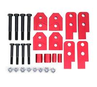 Naroote Kit de Elevación Completa ATV de 2 Pulgadas, Color Rojo, Apto para, Apto para Rhino 450 660 700, Vehículo Todoterreno que Aumenta la Distancia Al Suelo, Aluminio, 8 Piezas