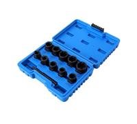 Naroote Kit de Extractor de Tuercas de 11 Piezas, Accionamiento de 3/8 | Herramienta de Extracción de Pernos, Acero CrMo, Agarre en Espiral Inverso, Sujetadores Atascados, Uso Doméstico