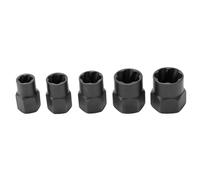 Naroote Kit de Extractores de Perno, Automotive Tools Alloy Negro con Múltiples Opciones Extractor de Pernos para Facilitar la Eliminación del Hardware Roto (#1)