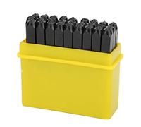 Naroote Kit de Herramientas para Manualidades con Sello de Metal y Números del Alfabeto de 3 Mm de Acero Al Carbono para Marcar Metales y Joyas en Trabajos de Cuero con Caja de Almacenamiento para