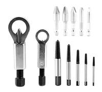 Naroote Kit de Herramientas para Quitar Pernos Oxidados, Extractor de Tuercas, para Tornillos Rebeldes, Juego Portátil de Acero Al Cromo-vanadio para Entusiastas del Bricolaje, Juego de 12 Piezas de