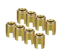 Naroote Kit de Inserto de Rosca de Acero Al Carbono, Duradero y | 20 piezas, cincado amarillo, alta resistencia a la tensión, resistente a vibraciones, fácil instalación