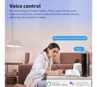 Naroote Kit de Interruptor de Control Remoto Inalámbrico RF, Retroalimentación de Estado, Control de Voz, Función de Cuenta Regresiva para Hogar Inteligente, Interruptor de Luz Inteligente, Material