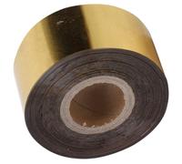 Naroote Kit de Lámina de Estampado en Caliente para Bricolaje, Superficie Lisa, 3cm de Ancho, 120 Metros para Proyectos Creativos de Tela de Papel (Dorado)