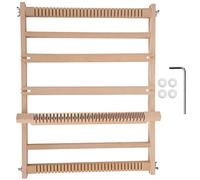 Naroote Kit de Marco de Tejido de Madera de Haya para Niños, Tejedor de Tapices Hecho a Mano para Niños, 17,7 X 13,8 X 0,9 Pulgadas