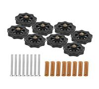 Naroote Kit de Nivelación de Resorte para Impresora 3D de para Cama Caliente CR-10 Ender 3, Tornillo de 8 Tuercas con Resorte, Material Plástico, Apto para Entusiastas de la Impresora 3D