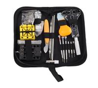 Naroote Kit de Reparación de Relojes, Kit de Herramientas para Relojes con Abridor de Cajas, Extractor de Eslabones, Martillo, Destornillador, Herramienta para Sustituir Pilas