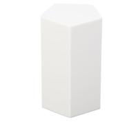 Naroote Ladrillo de Grabado de Goma, Bloque de Esculturas de Goma con Apariencia Plana Blanca para la Fabricación de Decoraciones (Pentagonal)