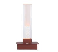 Naroote Lámpara de Escritorio Acrílico Inalámbrico, Lámpara de Mesa LED de Atenuación de Atenuación Decorativa con Escalón (BROWN)
