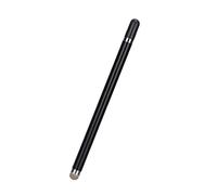 Naroote Lápices ópticos Escriben Suavemente y con Precisión para Tabletas Telefónicas, Punta de Fibra Silenciosa, Varilla de Aluminio y Metal, 3 Piezas (Black)