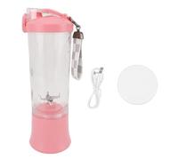 Naroote Licuadora, Mezquina Pequeña 600ml 2 Modos 150W 18000 Rpm Licuadora Portátil de Personal Tapa de Tapa de Fuga a Prueba de Mini Exprimidor (PINK)