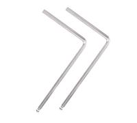 Naroote Llave Allen para de Guitarra, Duradera y Conveniente para, Herramienta de Ajuste de Guitarra Acústica para Guitarristas, Acero, 4mm, Negro, 5mm, Plateado (5 mm/0,2 pulgadas)