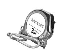 Naroote Llavero con Cinta Métrica de Acero, Mini Herramienta de Medición Portátil a Escala Transparente para Montañismo, Camping, Material ABS