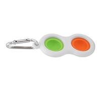 Naroote Llavero Sensorial de Burbujas Juguete Flexible para Aliviar el Estrés para Niños Adultos Diseño Compacto 8x3.8cm 1 Unidad (#2)