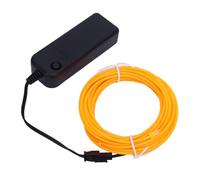 Naroote Luces de Alambre, Neón Flex 16.4 Pies 5m Alambre de El Flexible con 4 Modos 360 ° Luz de de de Neón de Color Naranja para Diseño para El Diseño de Bricolaje Varias Decoración de la Fiesta