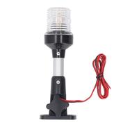 Naroote Luz de Fondeo para Embarcaciones, Luz de Popa LED de 6 Pulgadas con Cable de Extensión de 5 m y Mástil de Aluminio, Impermeable IP66, Visibilidad de 3 NM, para Yates