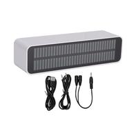 Naroote Luz de Ritmo Musical con Modo DB AGC de 32 Segmentos (24 verdes 5 | Luz Activada por Sonido, Aleación Aluminio, Pantalla 32 Segmentos Doble Canal, Sensibilidad Ajustable, para Game Car TV DJ