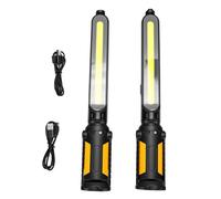 Naroote Luz de Trabajo Plegable, Barra de Luz Recargable con Bases Magnéticas, Ganchos Ocultos, Resistencia al Agua IP54, Tres Modos, Rotación de 360°, para el Garaje, Viajes