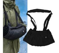 Naroote Manguito Calefactable, Calentador de Manos Eléctrico Extraíble y Lavable con Correa, Ajuste de Calor de 3 Niveles y Alimentación por USB para Invierno, Pesca en Hielo