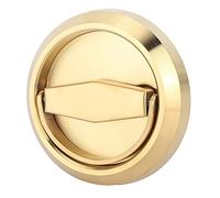 Naroote Manija de Cerradura de Puerta de Gabinete Antioxidante de Acero Inoxidable para Puerta de Armario de Cajón de Armario de Cocina, Acero Inoxidable 304, Dorado, 3 X 3 X 0,9 Pulgadas, Adecuado
