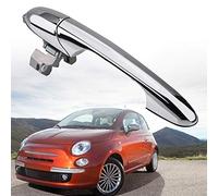 Naroote Manija de Puerta Exterior de para 500 - Acabado Cromado Espejado Duradero - Reemplazo Directo para Manija Antigua - Adecuado para 500 (solo para Vehículos con Volante a la derecha) (Asa