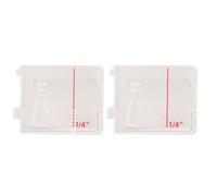 Naroote Máquina de Coser de Alta Precisión ABS Transparente Resistente, Placa de Cubierta de Bobina de 2 Piezas para 6800C, 6700c, 6600c, CE677, para Confidence 7640, C7250, C7220, Reemplazo para