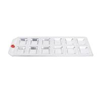 Naroote Máquina para Hacer Ravioles Cuadrados de 12 Orificios, Herramienta para Hacer Bolas de Masa, Bandeja para Pasta de Aleación de Aluminio con Formas Uniformes, Ideal para Cocinar en la Cocina