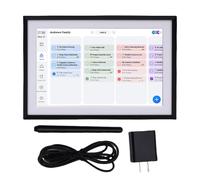 Naroote Marco de Fotos Digital, Marco de Fotos de 10.1 Pulgadas con Pantalla Táctil HD, Diseño con Recordatorio Inteligente, Planificador Doméstico Diario para la Oficina en Casa (Enchufe de la UE)