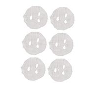 Naroote Mascarilla Facial de Gasa, Papel Suave para el Cuidado de la Piel, Aberturas Precortadas para Salón de Belleza en el Hogar, 100 Uds., Color Blanco