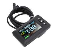 Naroote Medidor de Pantalla LCD para Bicicleta Eléctrica, Panel de Control de Pantalla a Color, Velocímetro Digital con Protocolo de Comunicación 2, Ideal para Manillares de 22,2 Mm, Bicicletas