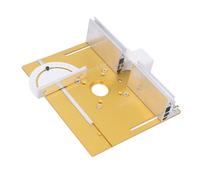 Naroote Mesa del Enrutador, Mesa del Enrutador Placa del Elevador de la Máquina de Recorte de la Gota de Aluminio Guía de Aluminio de Placa de Inserción de la con la Varilla de Elevación Manual para