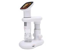 Naroote Microscopio Digital de Mano con Pantalla LCD de 2 Pulgadas, Aumento 1080P HD 1000X, Cámara de 2 MP, Microscopio USB Portátil para PC Compatible, 8 Luces LED, Educativo,
