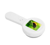 Naroote Microscopio Digital, Microscopio Electrónico de Bolsillo Portátil de 12 MP, Herramienta de Inspección con Pantalla HD de 2 Pulgadas, Aumento de 200X y 16 Luces LED, Ideal para el Hogar y el