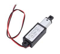 Naroote Mini Actuador Lineal para Apertura de Ventanas, Robótica, 15mm | Varilla de empuje de 24 V CC, empuje de 20 N, interruptor de límite de parada automática, tubo de aluminio para gabinetes y